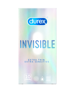 Bao Cao Su Durex Invisible Extra Thin - Cực Siêu Mỏng (10 Chiếc)